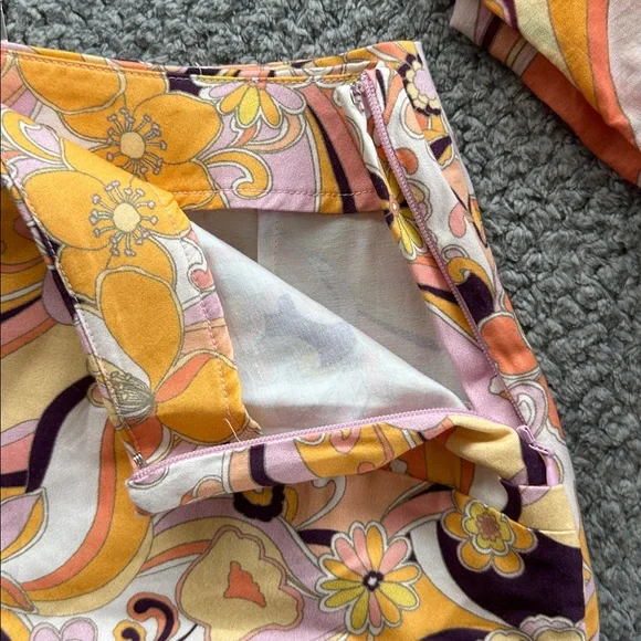 Floral Print Women's Set in Orange and Purple - Picture 6 of 6